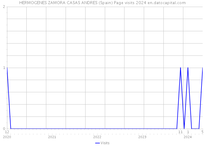 HERMOGENES ZAMORA CASAS ANDRES (Spain) Page visits 2024 