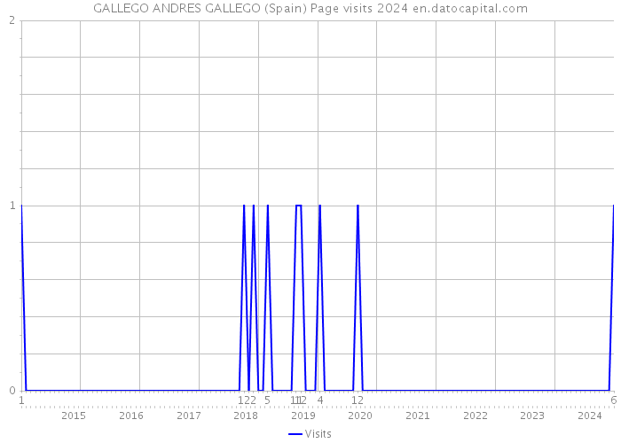 GALLEGO ANDRES GALLEGO (Spain) Page visits 2024 