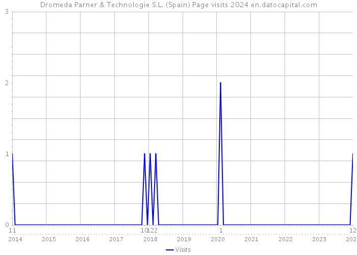 Dromeda Parner & Technologie S.L. (Spain) Page visits 2024 