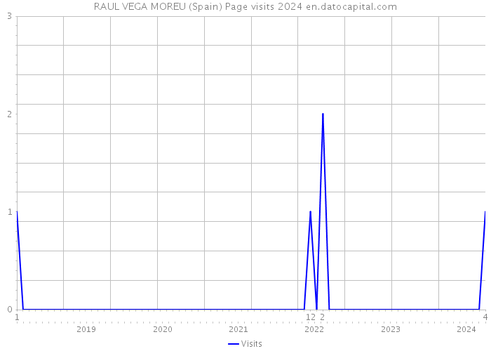 RAUL VEGA MOREU (Spain) Page visits 2024 