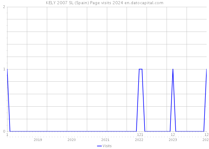 KELY 2007 SL (Spain) Page visits 2024 
