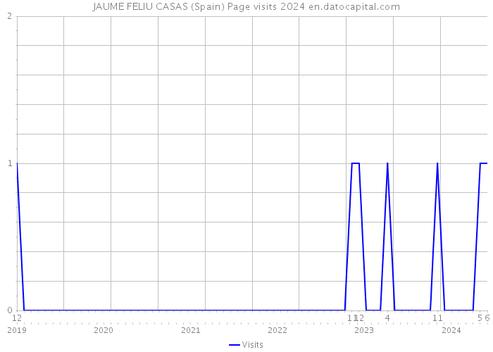 JAUME FELIU CASAS (Spain) Page visits 2024 