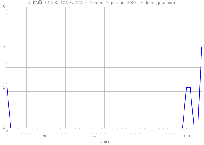 ALBAÑILERIA BURGA BURGA SL (Spain) Page visits 2024 