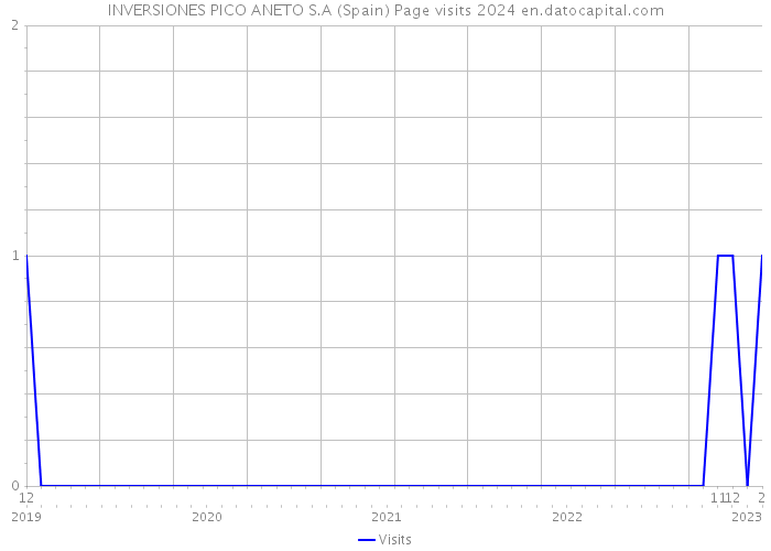 INVERSIONES PICO ANETO S.A (Spain) Page visits 2024 