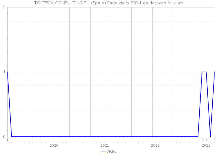 TOLTECA CONSULTING SL. (Spain) Page visits 2024 