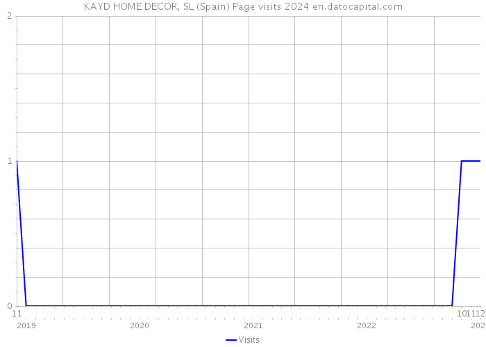 KAYD HOME DECOR, SL (Spain) Page visits 2024 
