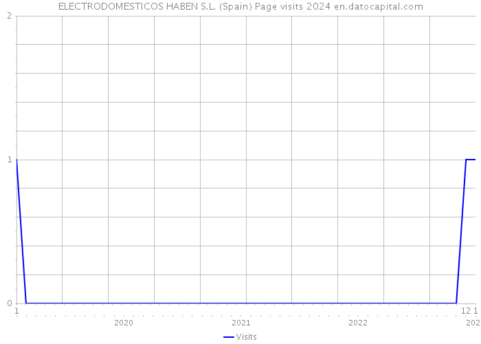 ELECTRODOMESTICOS HABEN S.L. (Spain) Page visits 2024 