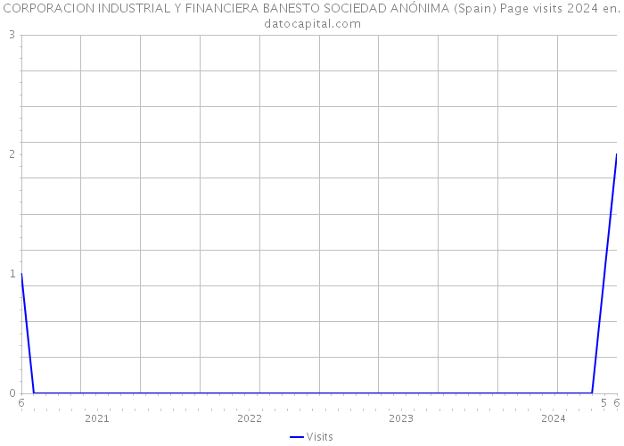 CORPORACION INDUSTRIAL Y FINANCIERA BANESTO SOCIEDAD ANÓNIMA (Spain) Page visits 2024 