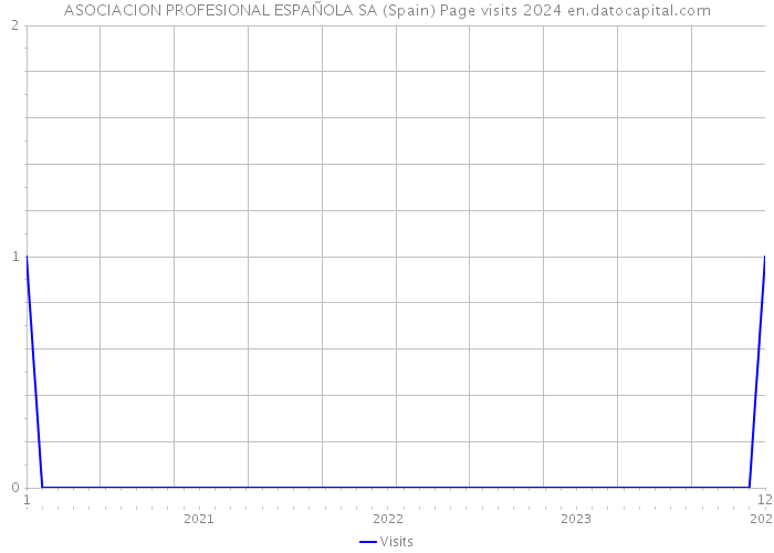 ASOCIACION PROFESIONAL ESPAÑOLA SA (Spain) Page visits 2024 