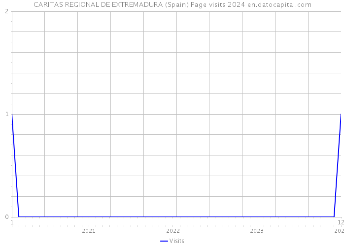 CARITAS REGIONAL DE EXTREMADURA (Spain) Page visits 2024 