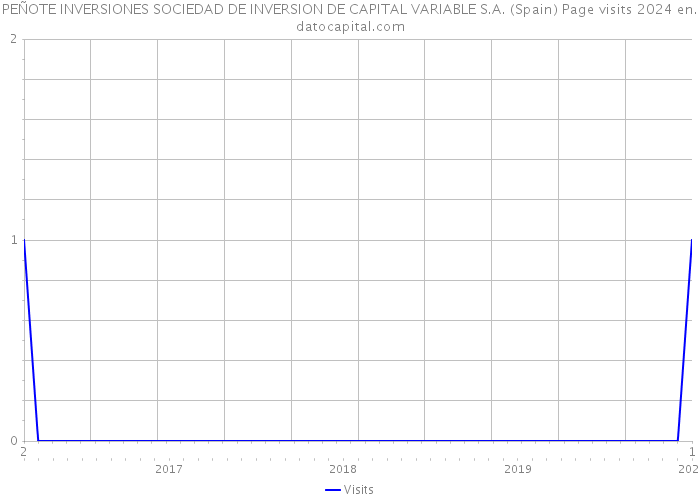 PEÑOTE INVERSIONES SOCIEDAD DE INVERSION DE CAPITAL VARIABLE S.A. (Spain) Page visits 2024 