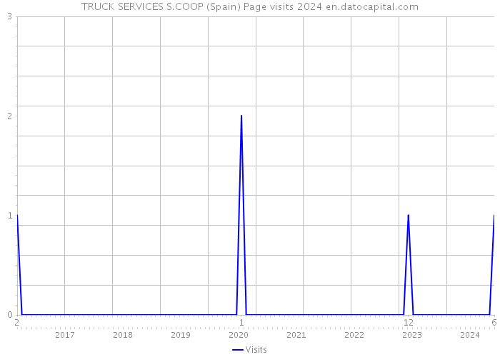 TRUCK SERVICES S.COOP (Spain) Page visits 2024 