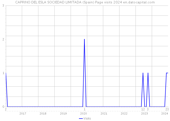 CAPRINO DEL ESLA SOCIEDAD LIMITADA (Spain) Page visits 2024 