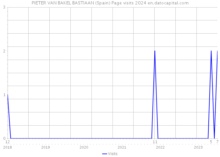 PIETER VAN BAKEL BASTIAAN (Spain) Page visits 2024 