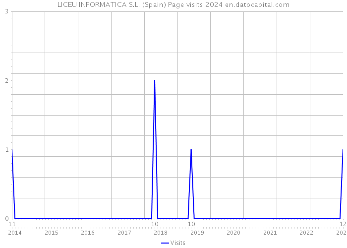 LICEU INFORMATICA S.L. (Spain) Page visits 2024 