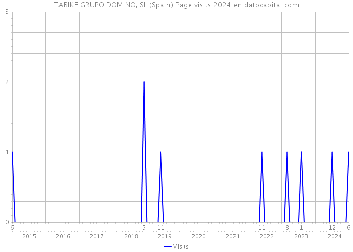 TABIKE GRUPO DOMINO, SL (Spain) Page visits 2024 