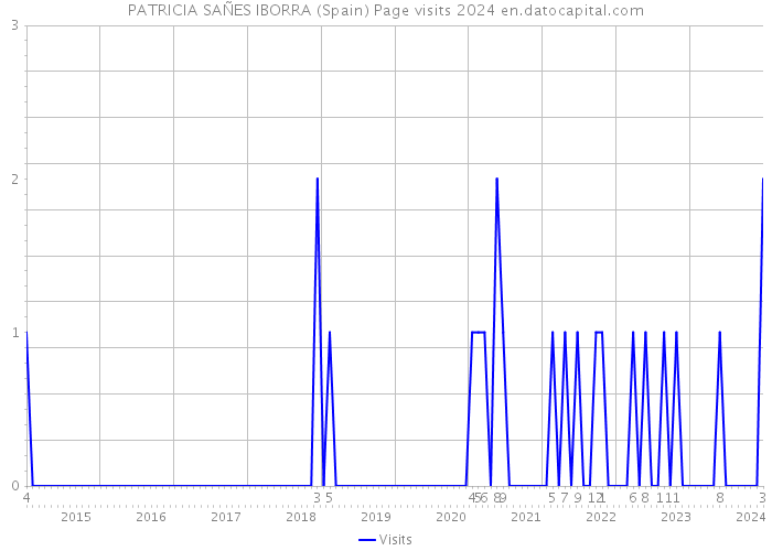 PATRICIA SAÑES IBORRA (Spain) Page visits 2024 