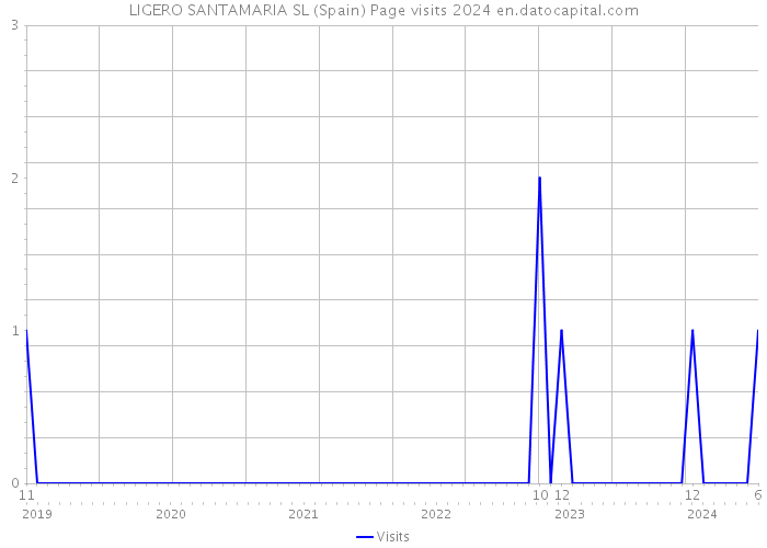 LIGERO SANTAMARIA SL (Spain) Page visits 2024 