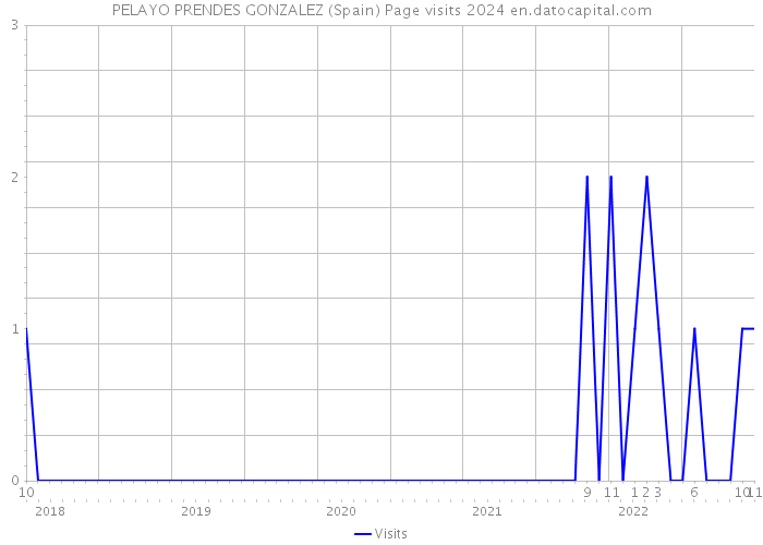PELAYO PRENDES GONZALEZ (Spain) Page visits 2024 