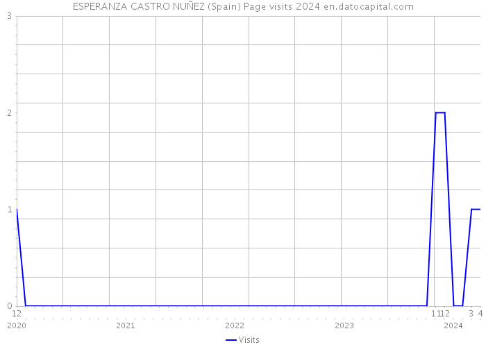 ESPERANZA CASTRO NUÑEZ (Spain) Page visits 2024 