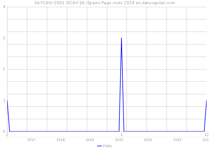 SAYCAN-2001 SICAV SA (Spain) Page visits 2024 