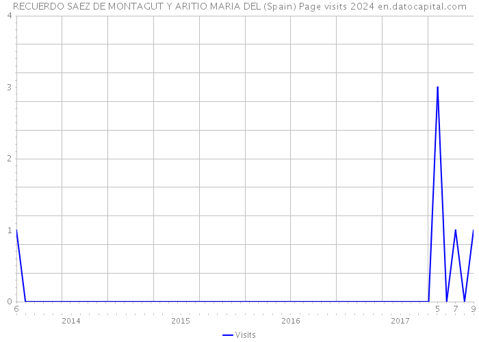 RECUERDO SAEZ DE MONTAGUT Y ARITIO MARIA DEL (Spain) Page visits 2024 