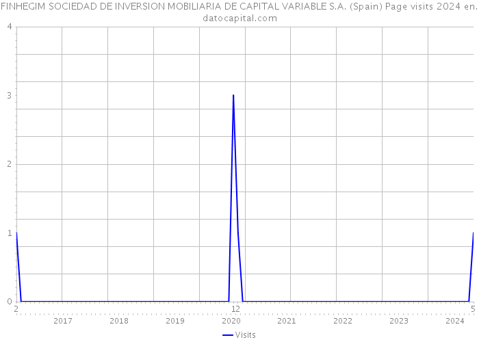 FINHEGIM SOCIEDAD DE INVERSION MOBILIARIA DE CAPITAL VARIABLE S.A. (Spain) Page visits 2024 