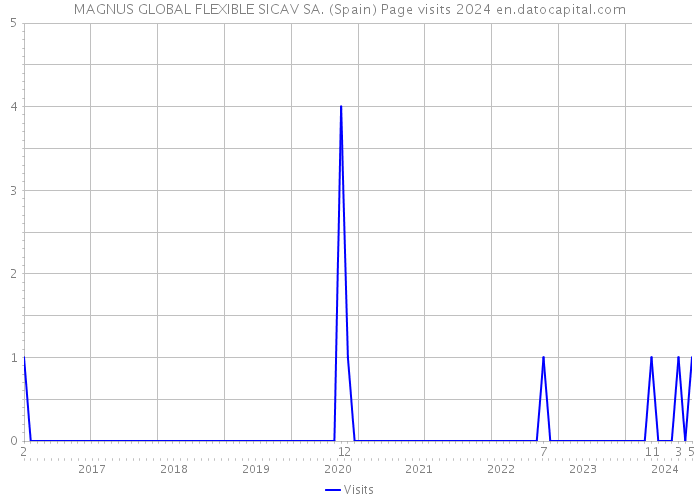MAGNUS GLOBAL FLEXIBLE SICAV SA. (Spain) Page visits 2024 