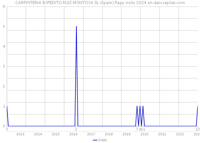 CARPINTERIA EXPEDITO RUIZ MONTOYA SL (Spain) Page visits 2024 