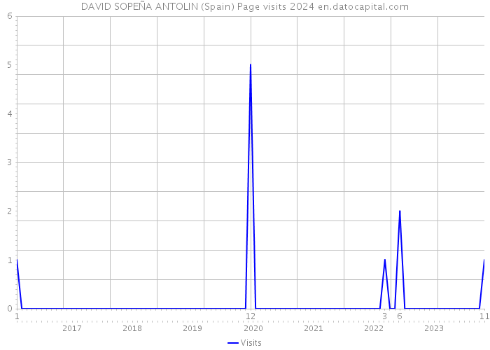 DAVID SOPEÑA ANTOLIN (Spain) Page visits 2024 