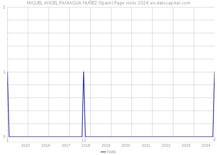 MIGUEL ANGEL PANIAGUA NUÑEZ (Spain) Page visits 2024 