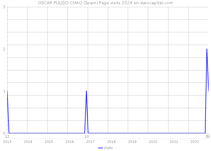 OSCAR PULIDO CHAO (Spain) Page visits 2024 