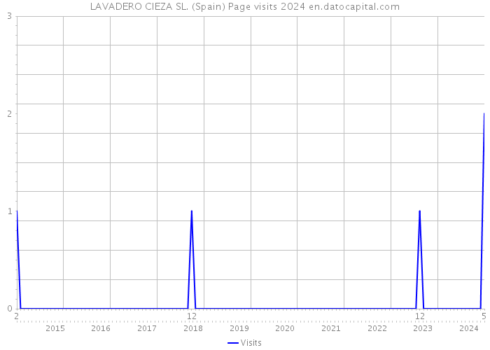 LAVADERO CIEZA SL. (Spain) Page visits 2024 