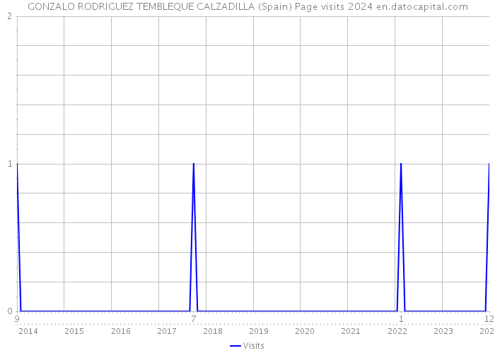 GONZALO RODRIGUEZ TEMBLEQUE CALZADILLA (Spain) Page visits 2024 