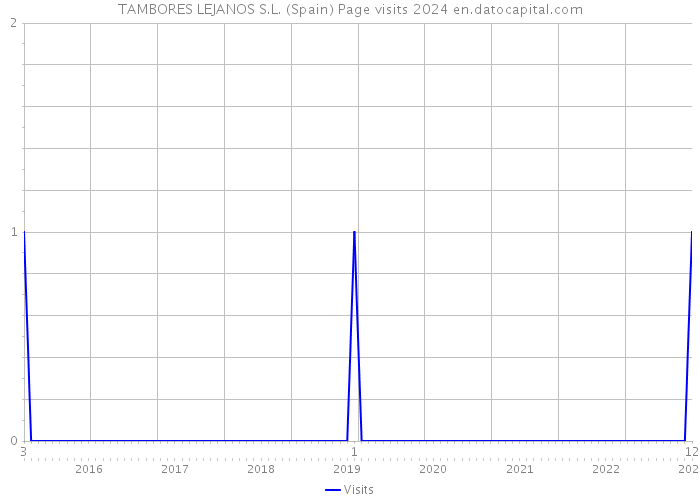 TAMBORES LEJANOS S.L. (Spain) Page visits 2024 
