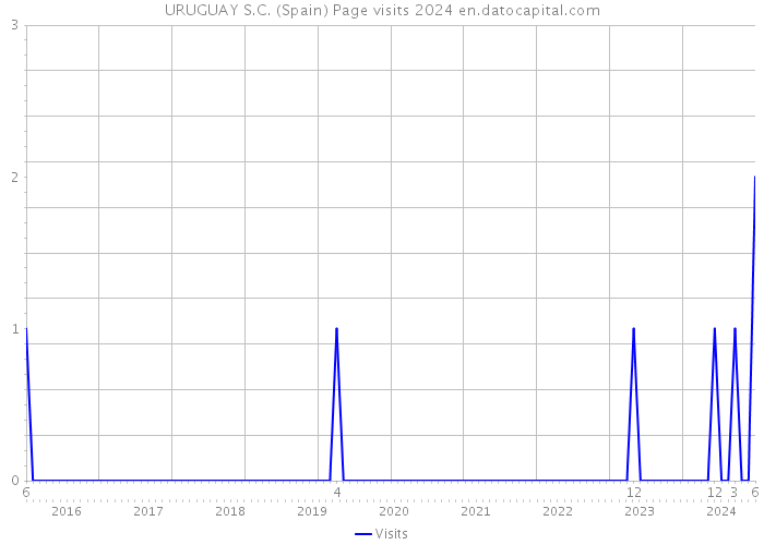 URUGUAY S.C. (Spain) Page visits 2024 