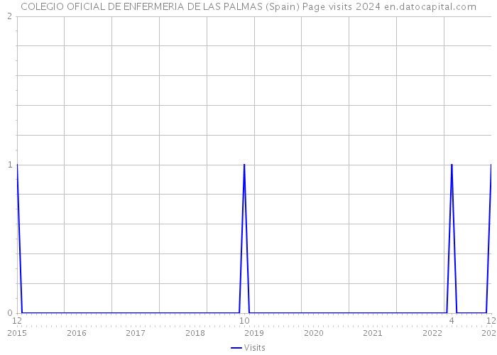COLEGIO OFICIAL DE ENFERMERIA DE LAS PALMAS (Spain) Page visits 2024 