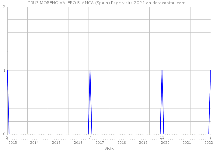 CRUZ MORENO VALERO BLANCA (Spain) Page visits 2024 