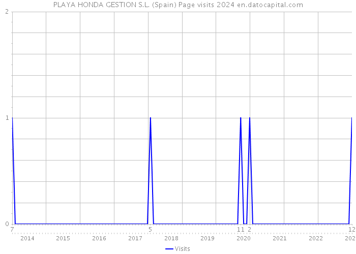 PLAYA HONDA GESTION S.L. (Spain) Page visits 2024 
