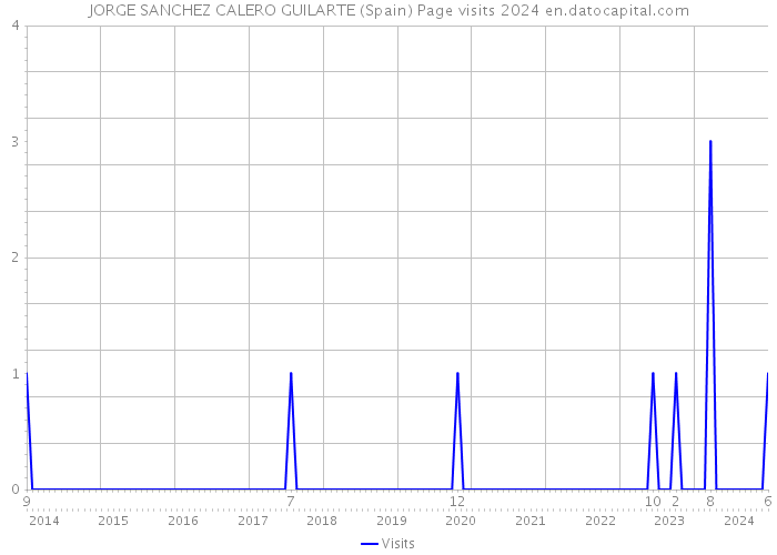 JORGE SANCHEZ CALERO GUILARTE (Spain) Page visits 2024 