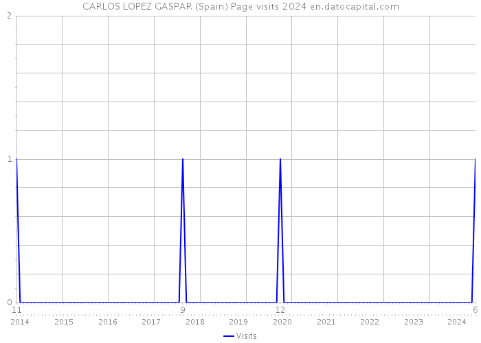 CARLOS LOPEZ GASPAR (Spain) Page visits 2024 