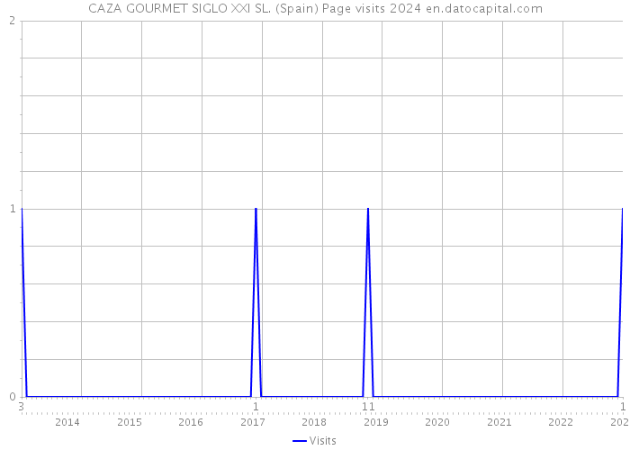 CAZA GOURMET SIGLO XXI SL. (Spain) Page visits 2024 