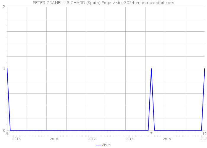 PETER GRANELLI RICHARD (Spain) Page visits 2024 