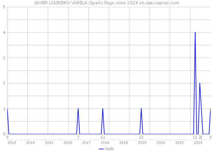 JAVIER LOUREIRO VARELA (Spain) Page visits 2024 