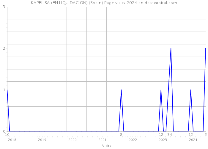 KAPEL SA (EN LIQUIDACION) (Spain) Page visits 2024 