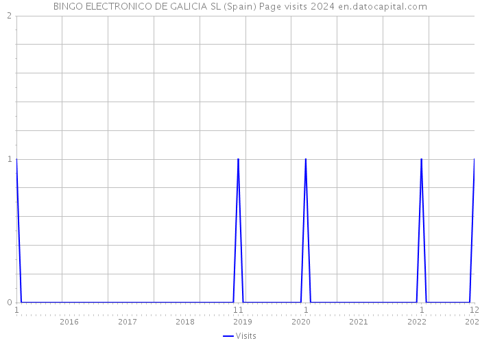 BINGO ELECTRONICO DE GALICIA SL (Spain) Page visits 2024 