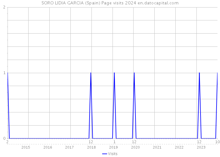 SORO LIDIA GARCIA (Spain) Page visits 2024 