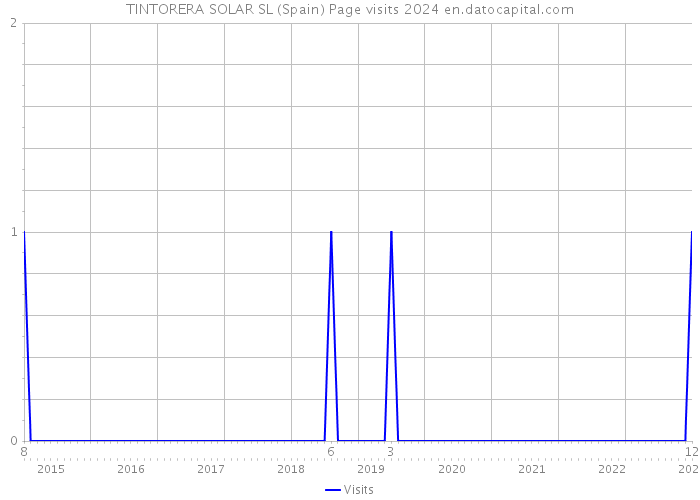 TINTORERA SOLAR SL (Spain) Page visits 2024 