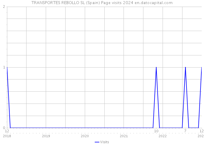 TRANSPORTES REBOLLO SL (Spain) Page visits 2024 