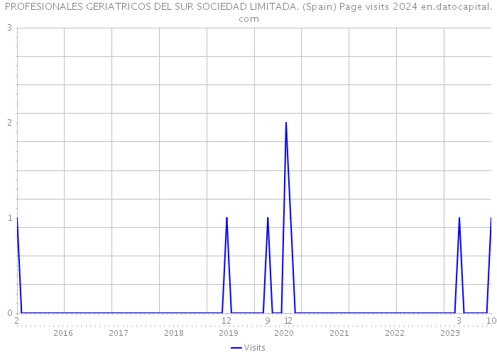 PROFESIONALES GERIATRICOS DEL SUR SOCIEDAD LIMITADA. (Spain) Page visits 2024 